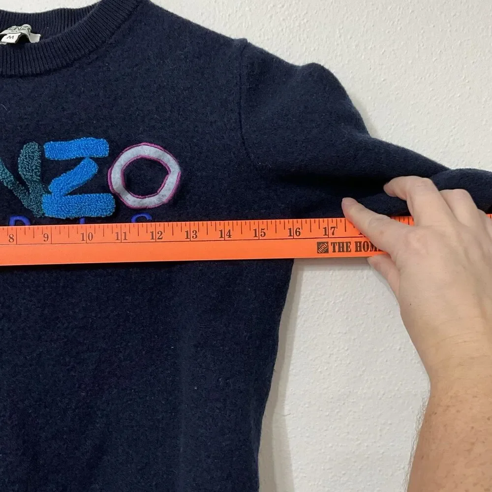 Kenzo Paris Kids Girls Blue Wool Sweater Medium